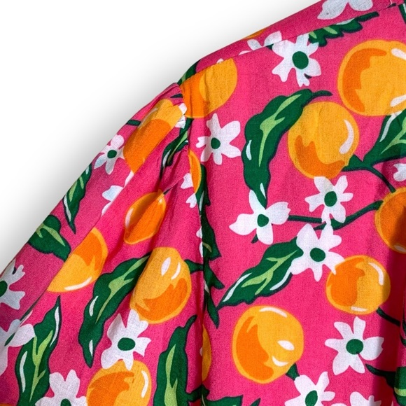 Draper James Wrap Dress Orange Blossom - Picture 9 of 16
